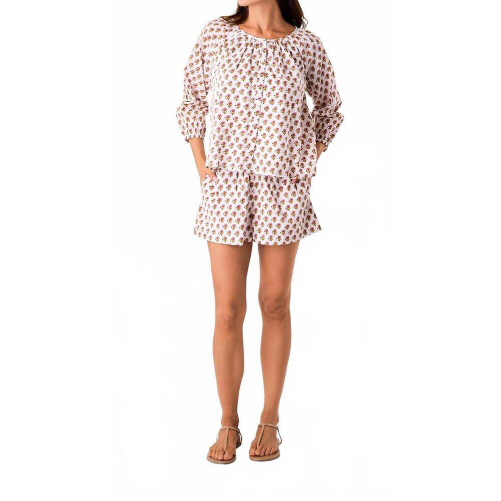 NEW MAREA sophie top in faded rose daisy